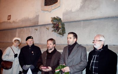 Melocco János emléktáblájának koszorúzása – 2010. november 16. Fotók: Gebauer Hanga