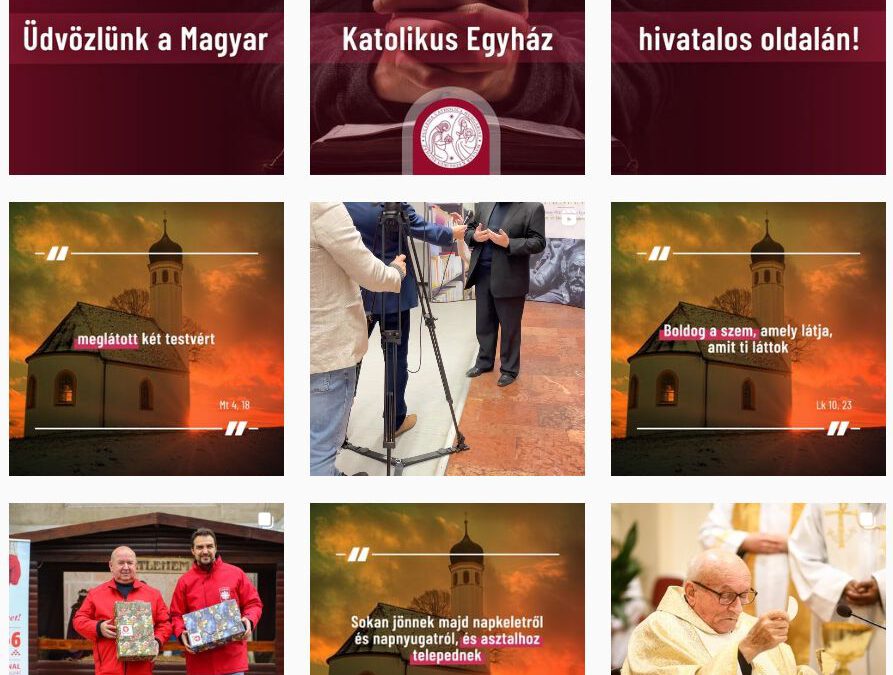 Elindult a Magyar Katolikus Egyház Instagram- és TikTok-oldala